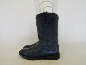 Cowtown Womens Size 5.5 M Blue Leather Roper Cowboy Western Boots